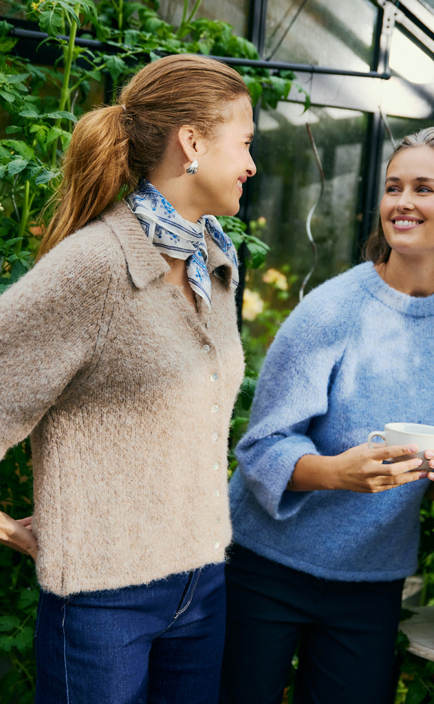 Freequent Cardigan - Grslulu - Silver Mink Melange