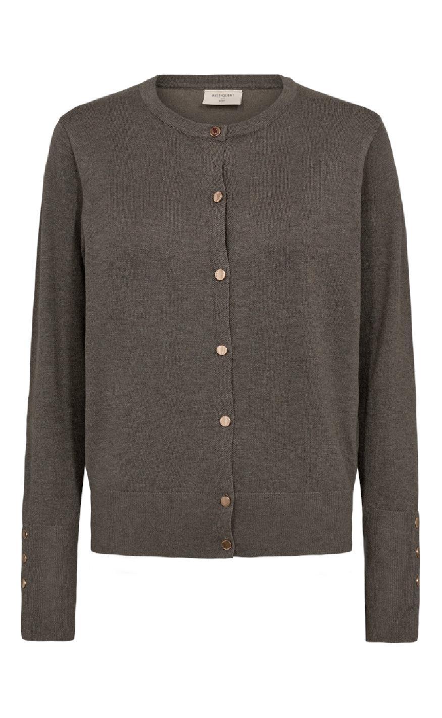 Freequent Cardigan - Katie - Morel Melange