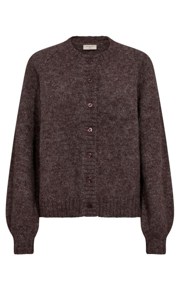 Freequent Cardigan - Louisa - Coffee Bean Melange