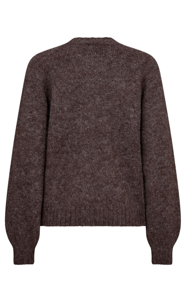 Freequent Cardigan - Louisa - Coffee Bean Melange