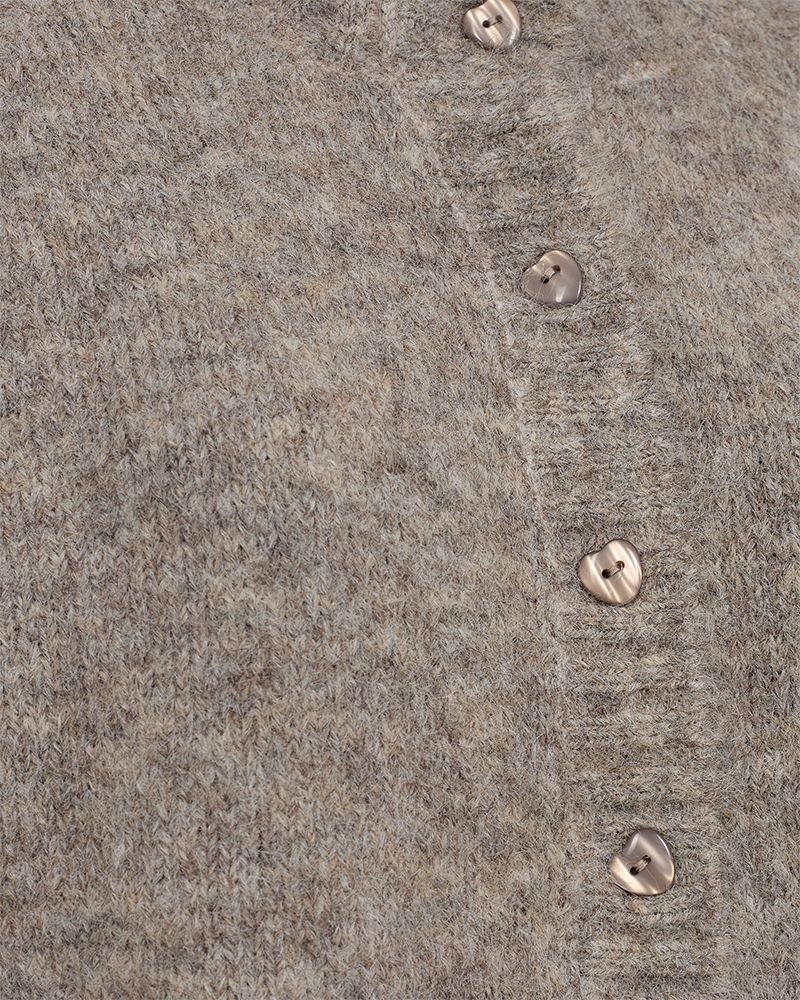 Freequent Cardigan - Louisa - Desert Taupe Melange