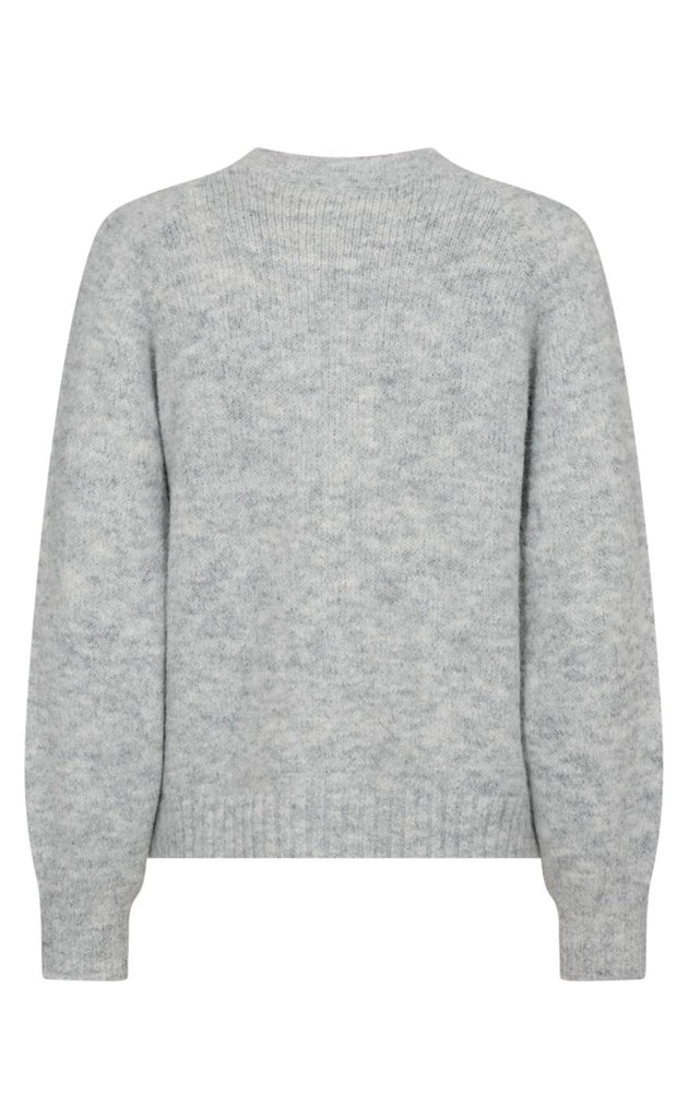 Freequent Cardigan - Louisa - Light Grey Melange
