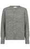 Freequent Cardigan - Pearl - Medium Grey Melange