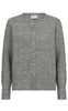 Freequent Cardigan - Pearl - Medium Grey Melange