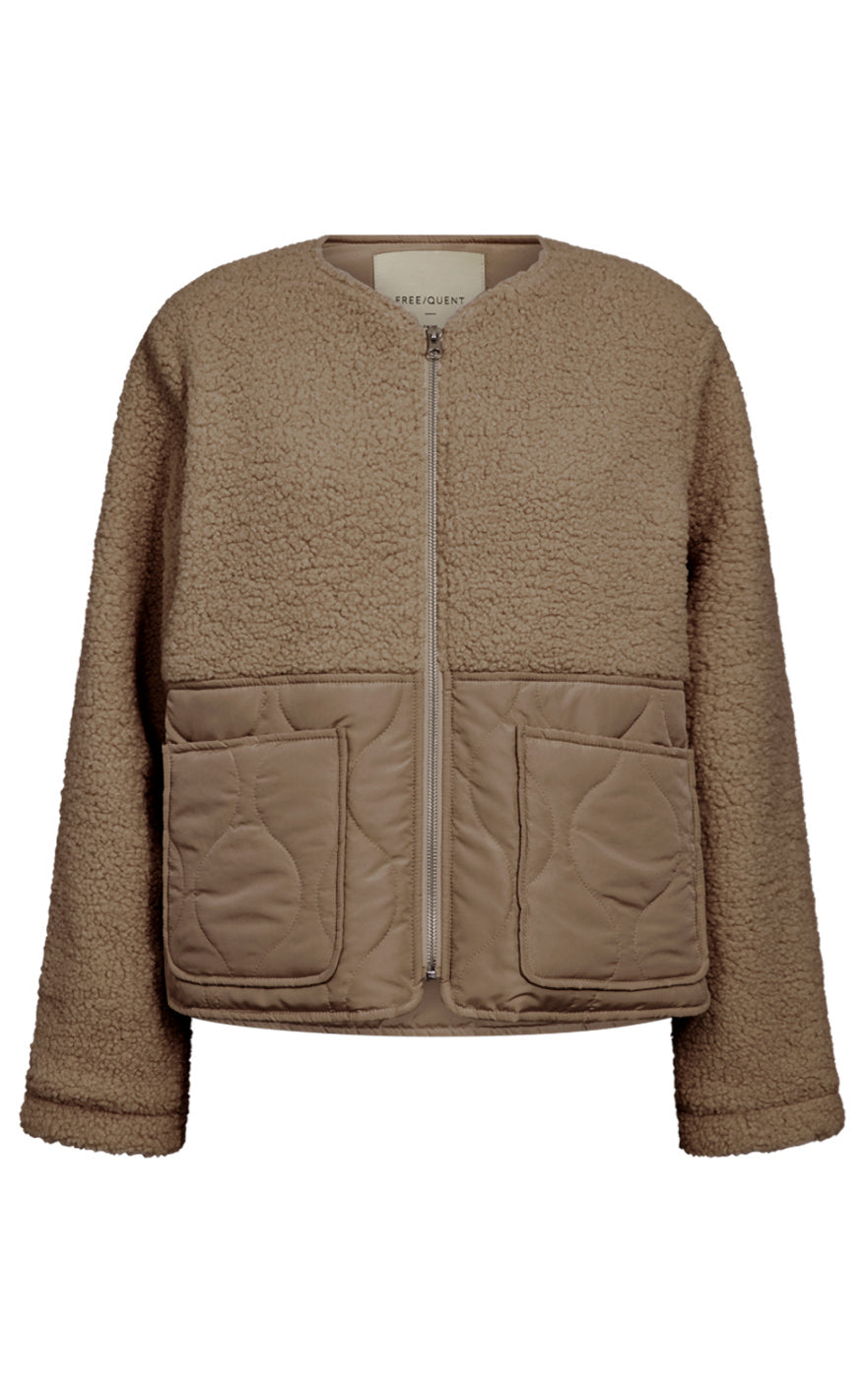 Freequent Jakke - Amra - Silver Mink