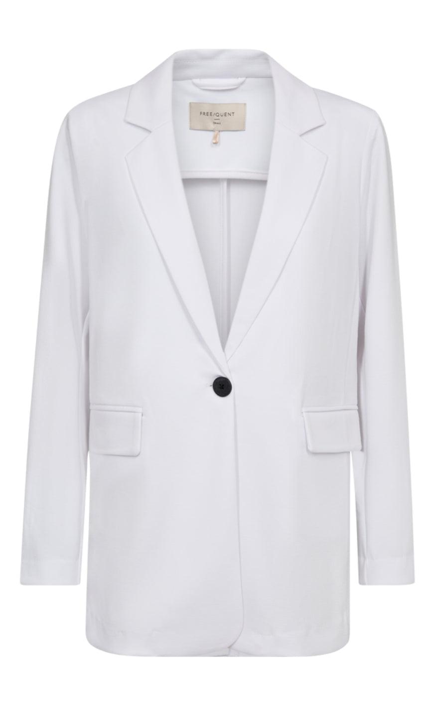 Freequent Jakke / Blazer - Nanni Structure - Brilliant White
