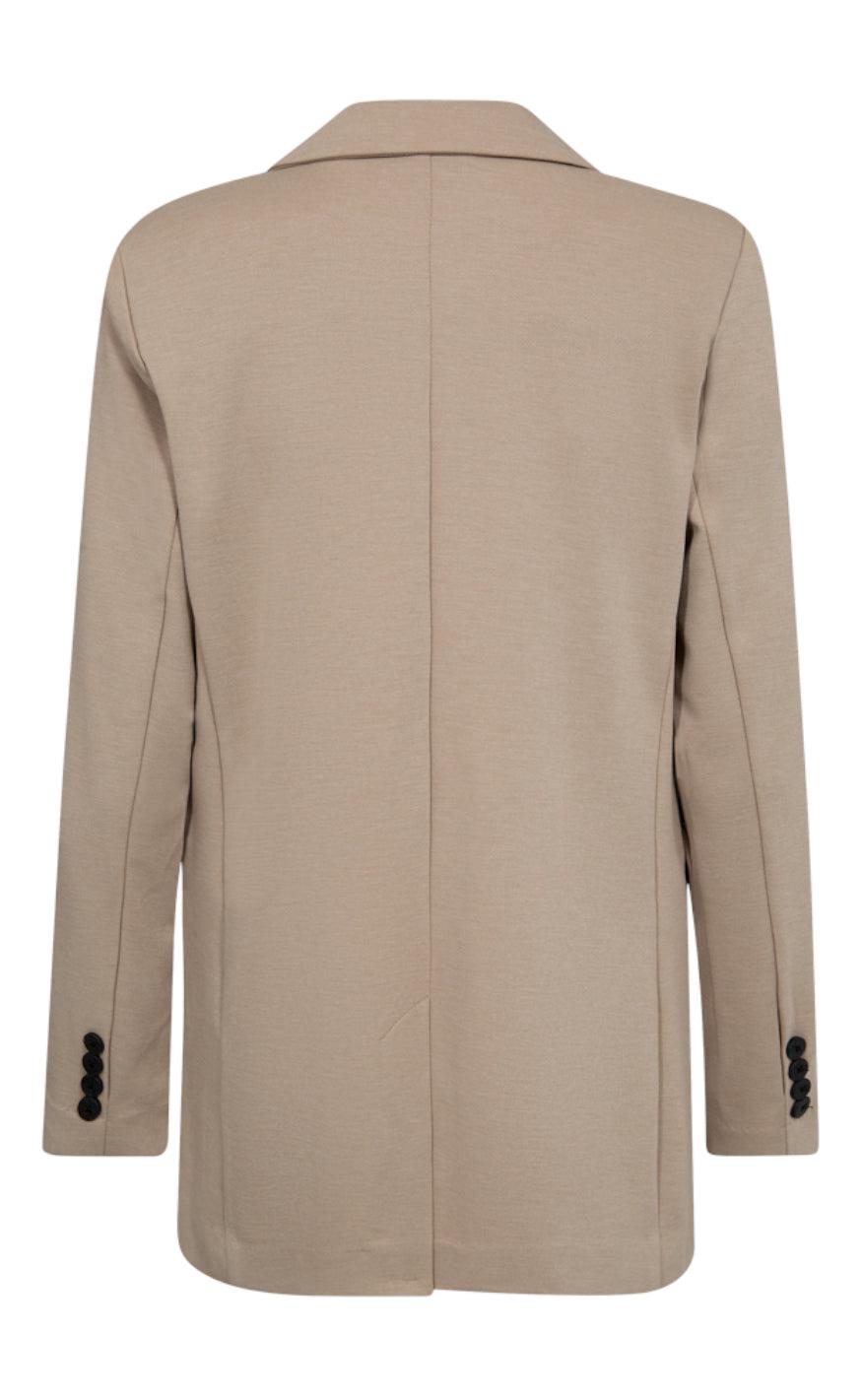 Freequent Jakke / Blazer - Nanni Structure - Simply Taupe Mel.