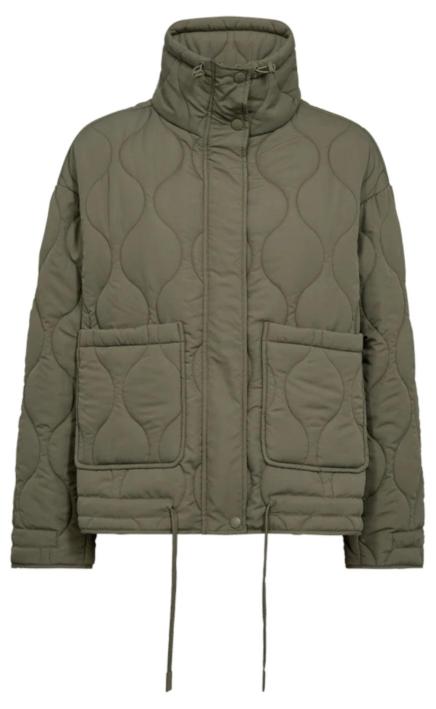 Freequent Jakke - Blob - Deep Lichen Green