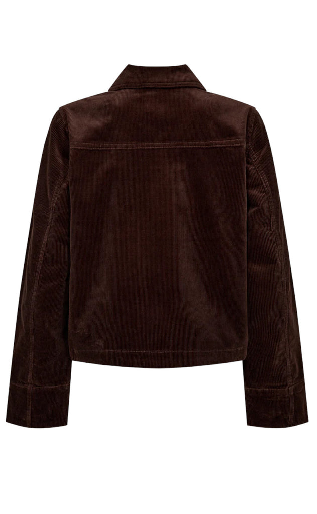 Freequent Jakke - Cordy - Coffee Bean