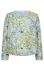 Freequent Jakke - Flowa - Chambray Blue w. Moonbeam