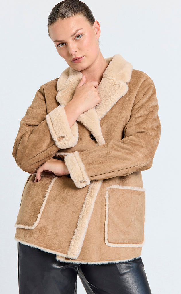 Freequent Jakke - Lamse - Thrush