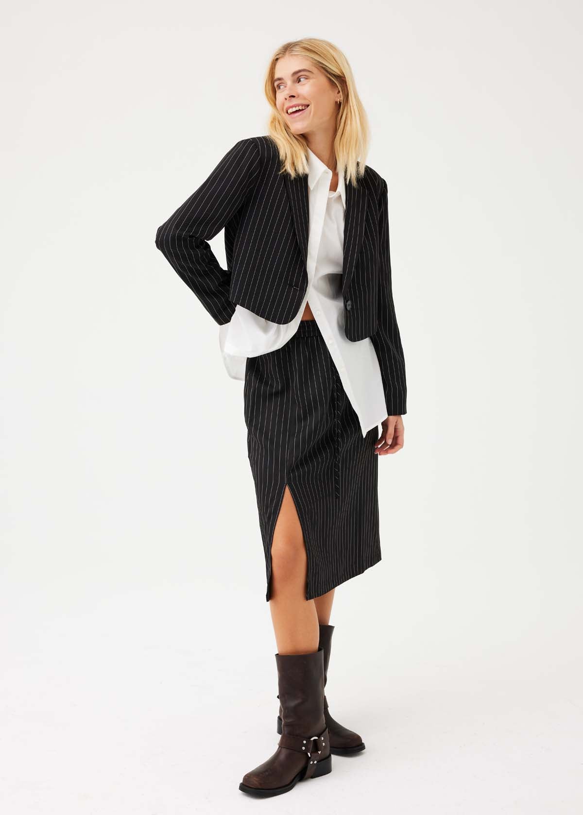 Freequent Jakke - Lovin - Black w. Off White