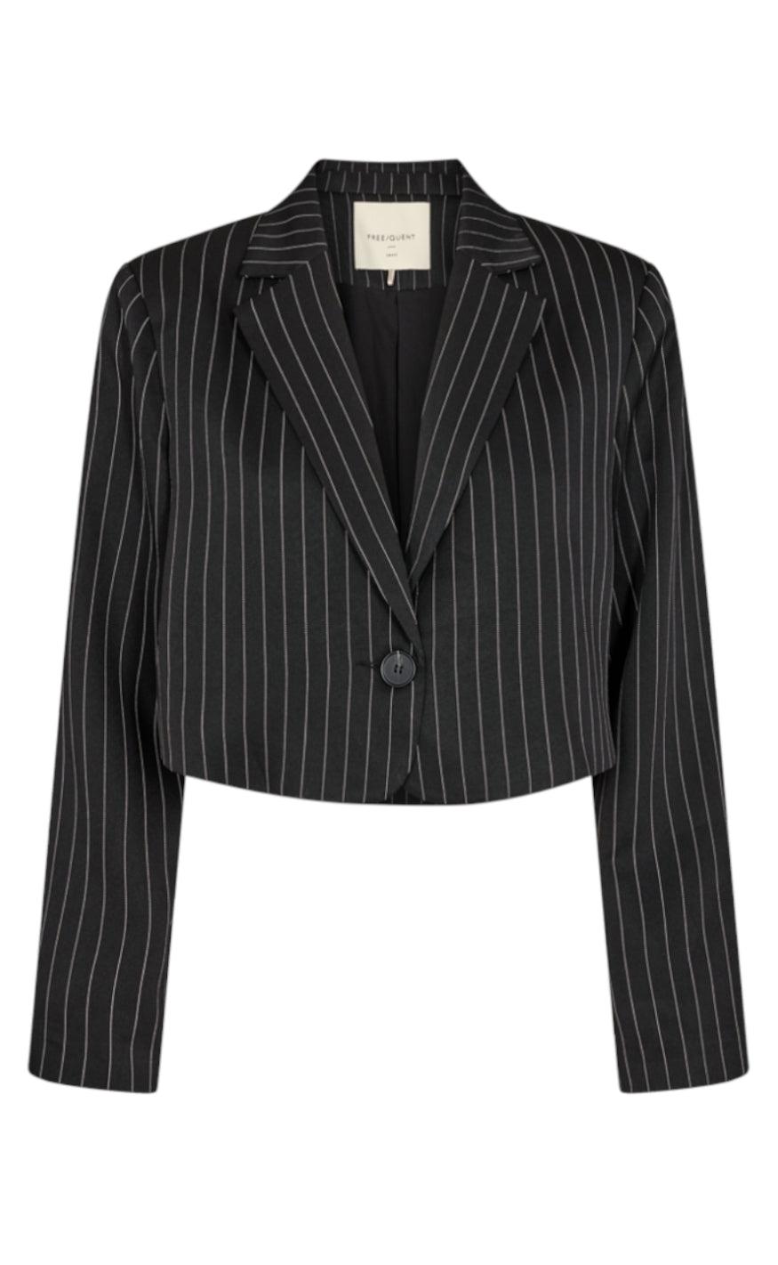 Freequent Jakke - Lovin - Black w. Off White