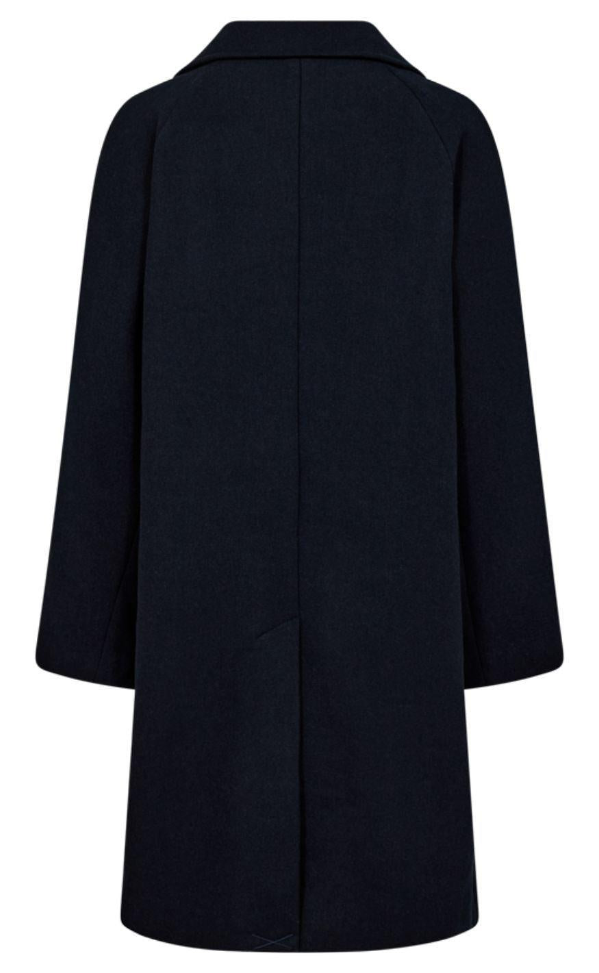 Freequent Jakke - Mellon Long - Navy Blazer