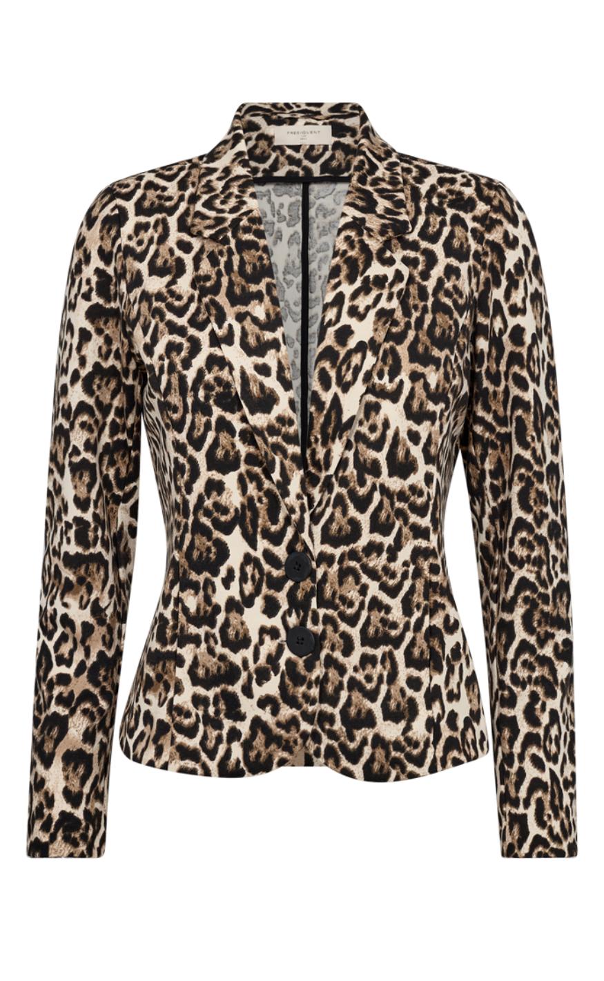 Freequent Jakke - Nanni - Rainy Day w. Silver Mink