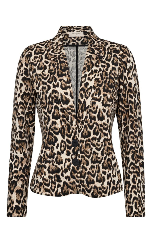 Freequent Jakke - Nanni - Rainy Day w. Silver Mink