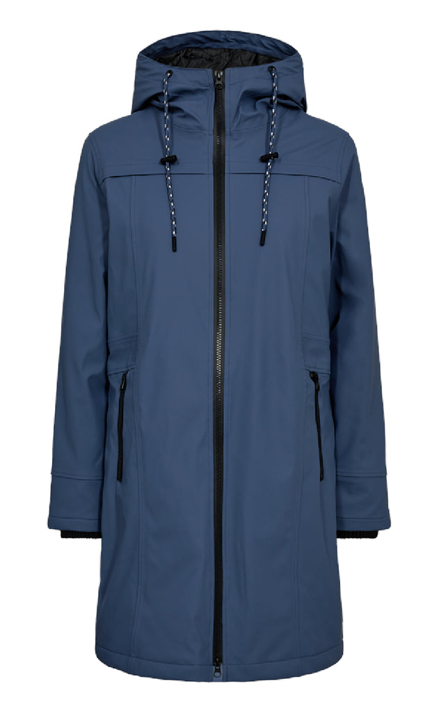 Freequent Jakke - Rain - Vintage Indigo