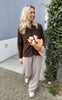 Freequent Jakke - Teddy - Coffee Bean