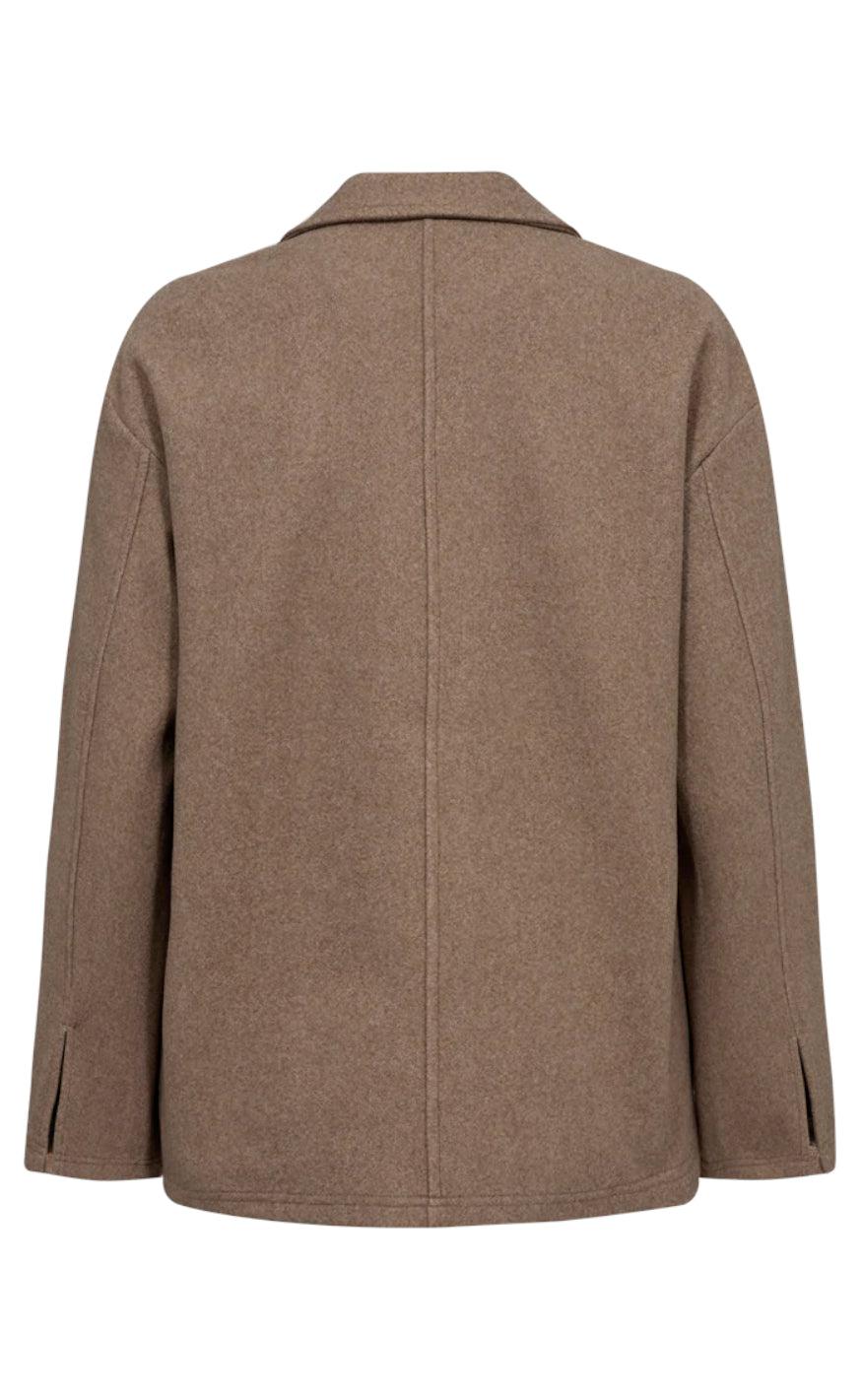 Freequent Jakke - Yanna - Taupe Gray Melange