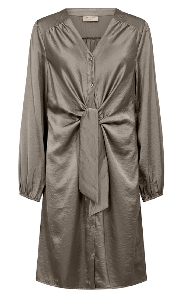 Freequent Kjole - Dove - Desert Taupe