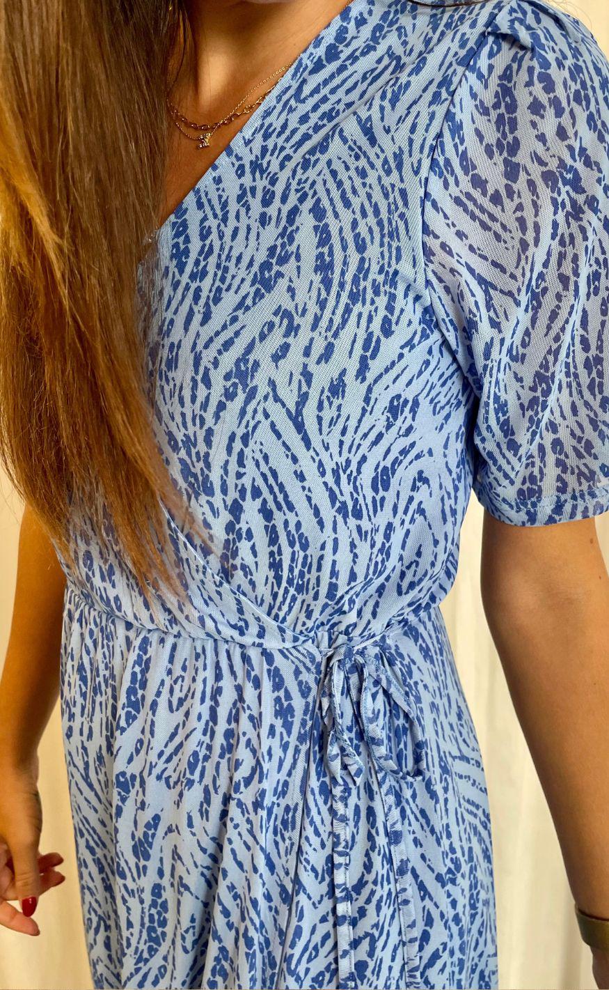 Freequent Kjole - Flow - Chambray Blue W. Vista Blue