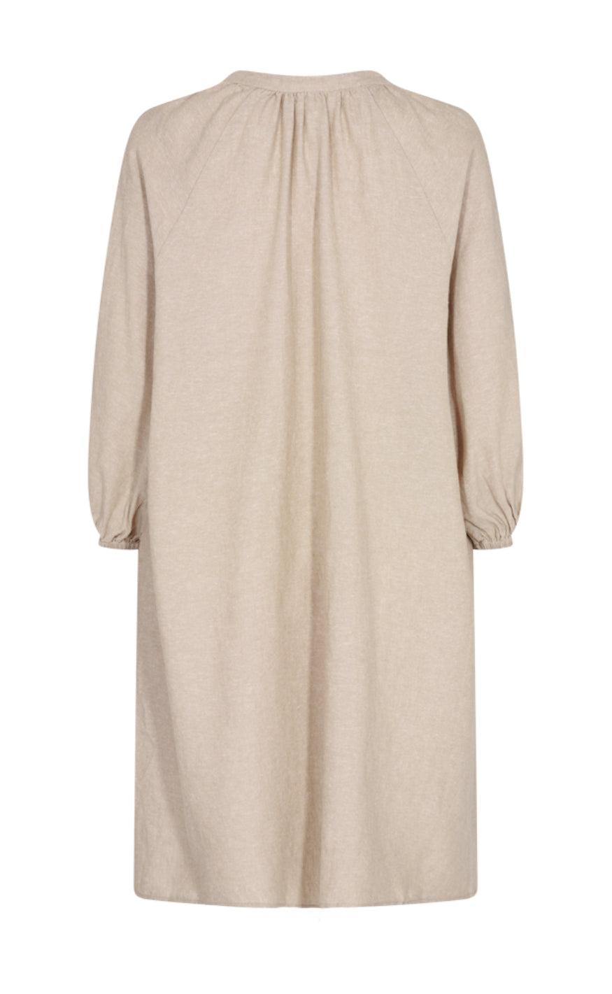 Freequent Kjole - Lava Kaftan - Sand Melange