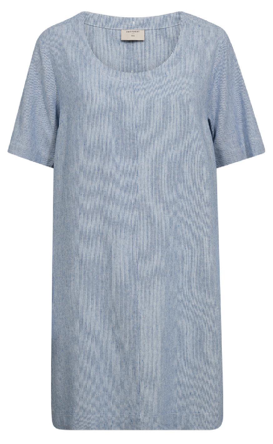 Freequent Kjole - Lava - Off-white w. Nebulas Blue