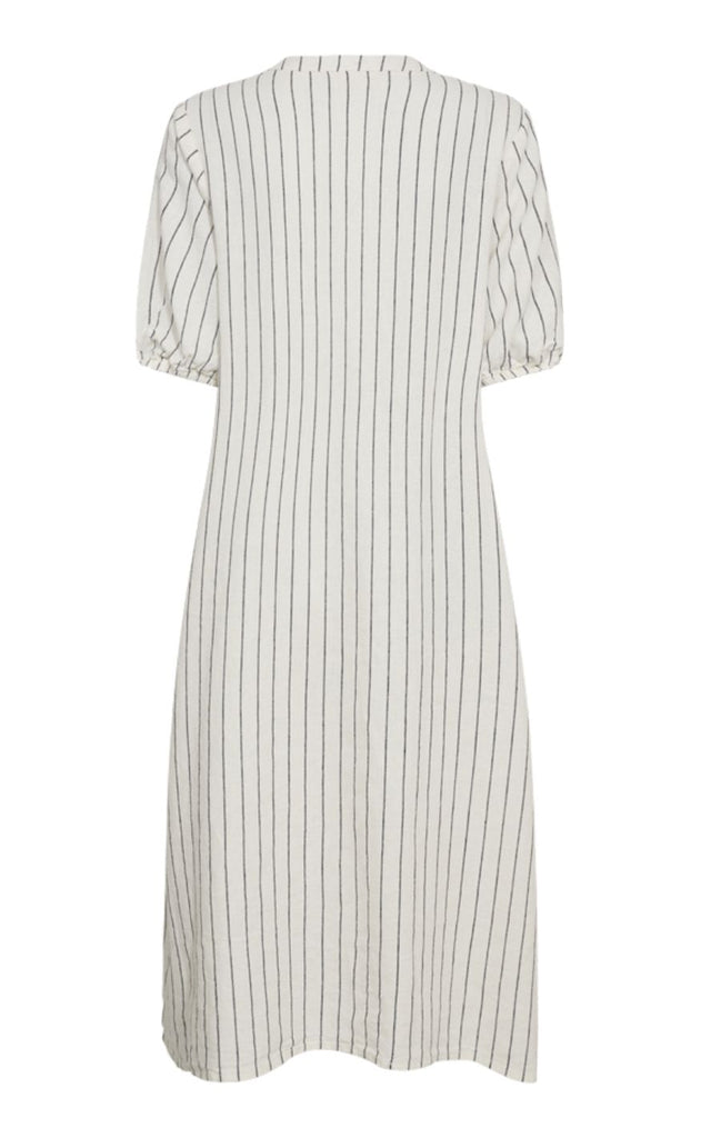 Freequent Kjole - Lava - Star Off-white w. Navy Blazer