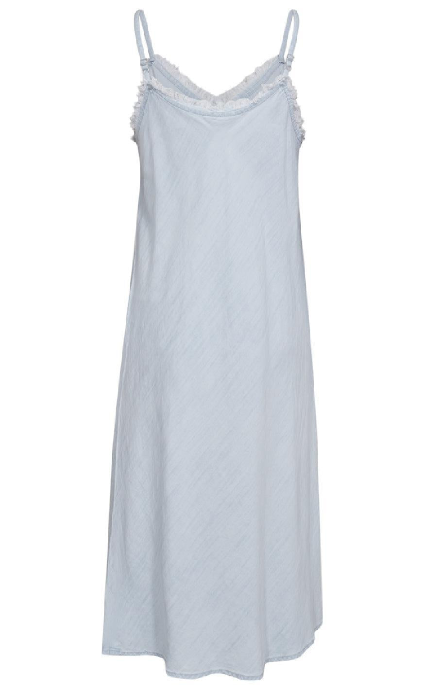 Freequent Kjole - Renna - Light Blue Denim
