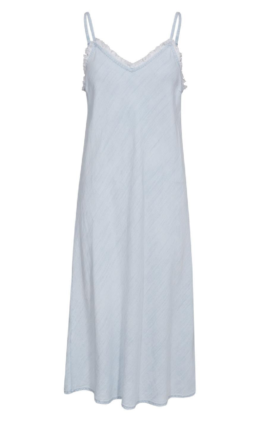 Freequent Kjole - Renna - Light Blue Denim