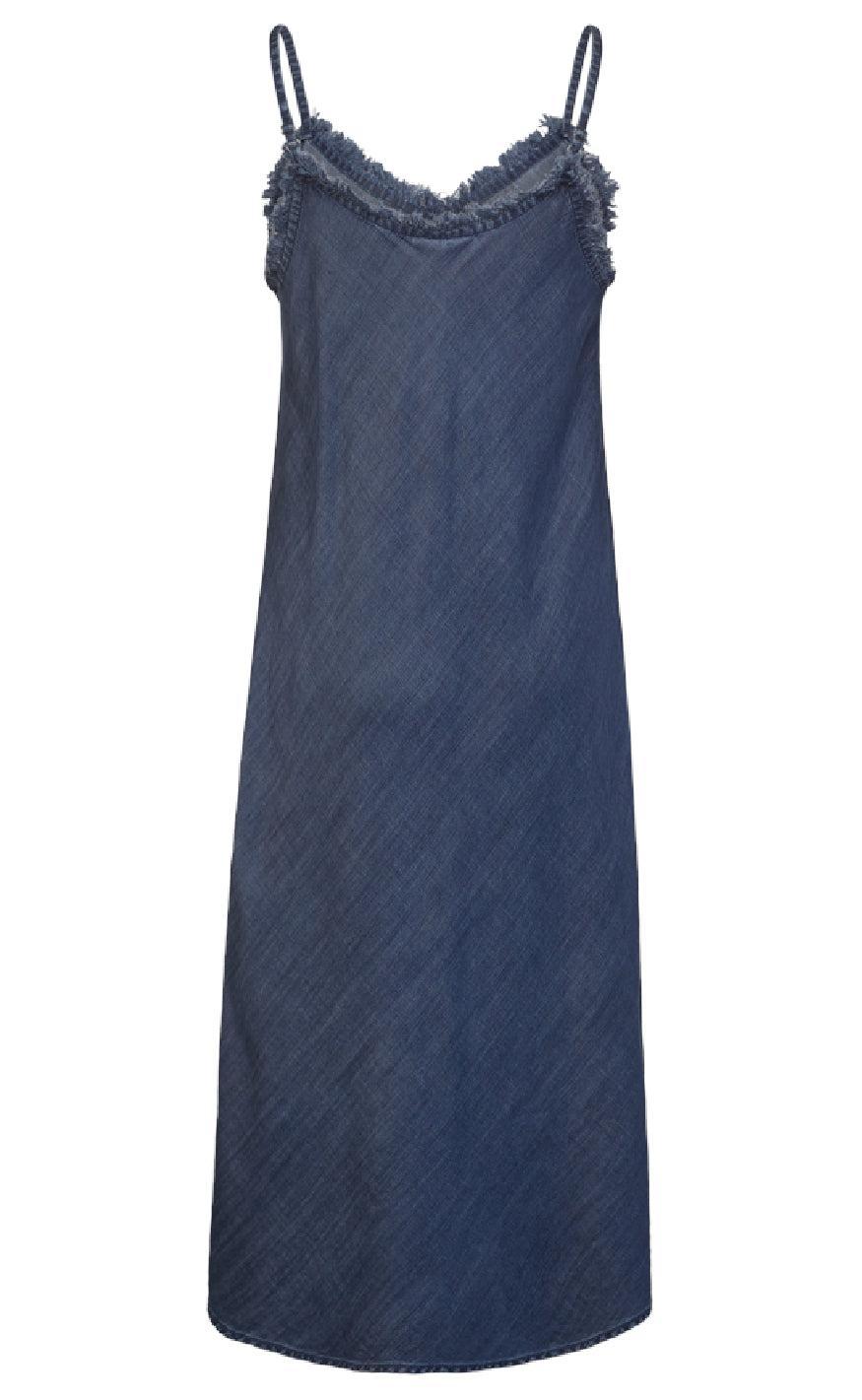 Freequent Kjole - Renna - Medium Blue Denim