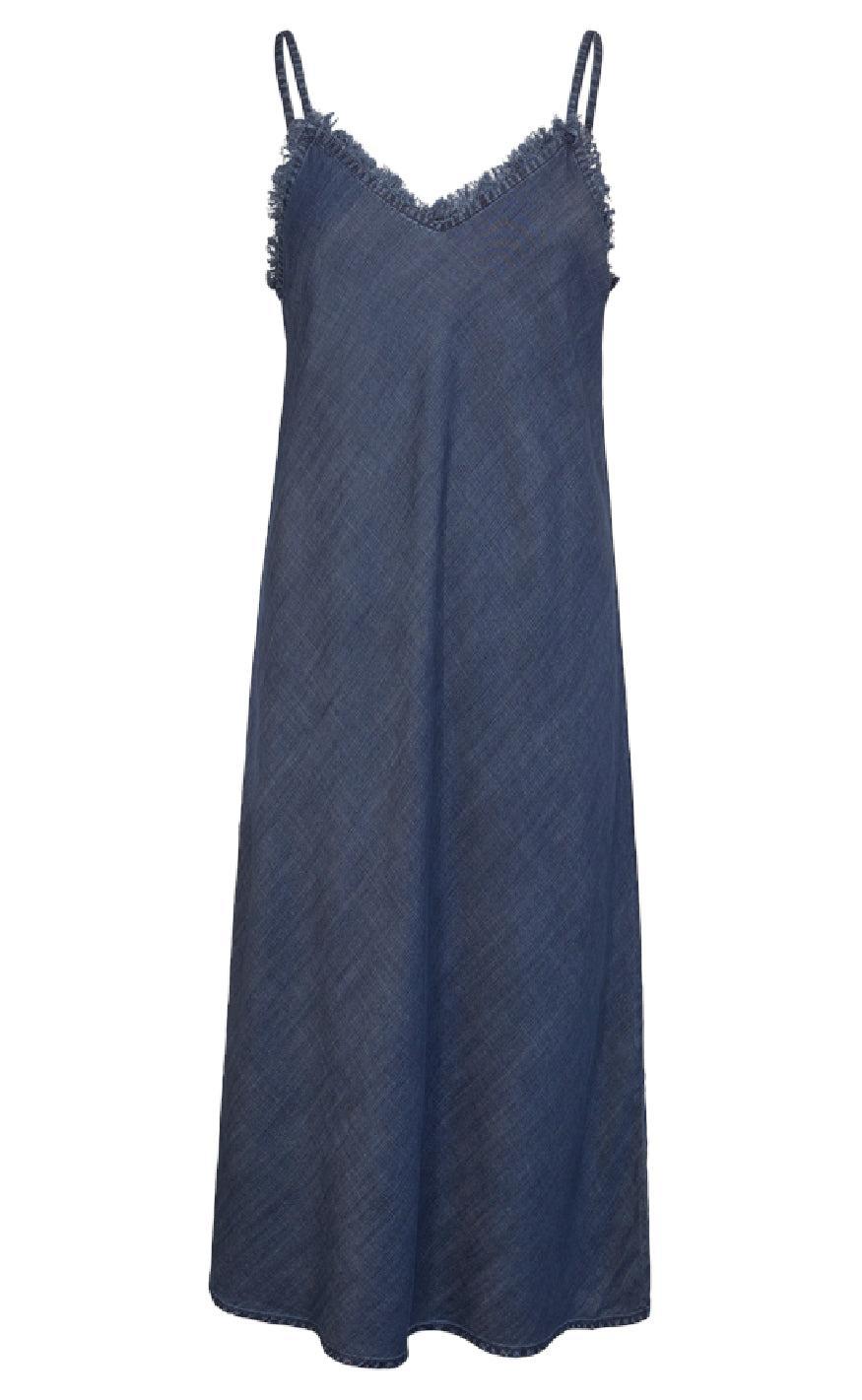 Freequent Kjole - Renna - Medium Blue Denim