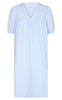 Freequent Kjole - Sofia - Vista Blue W. Brilliant White