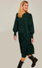 Freequent Kjole - Teresa - Black W. Rainy Forest