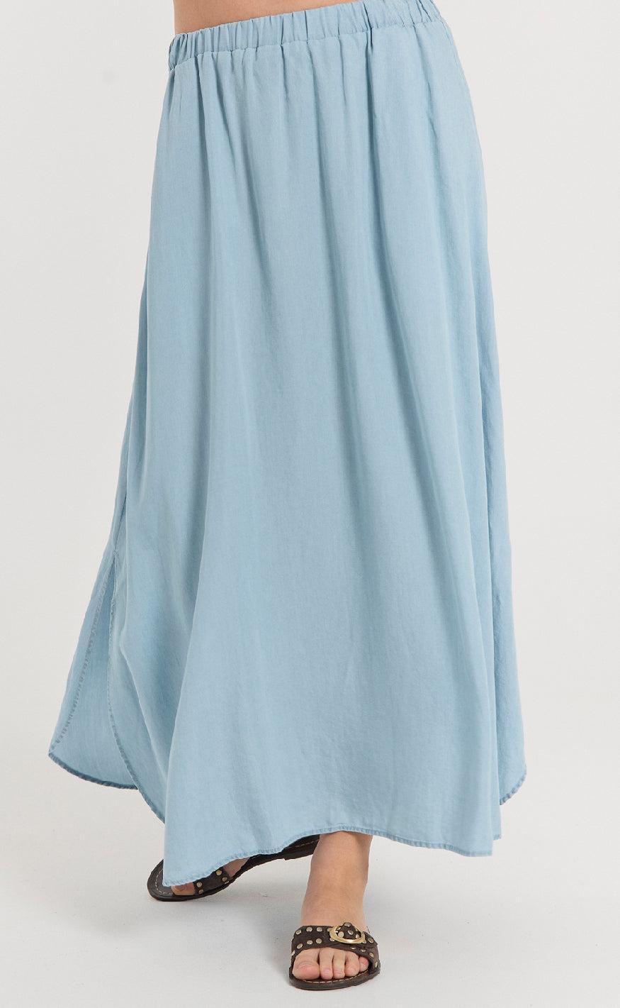 Freequent Nederdel - Carly - Light Blue Denim