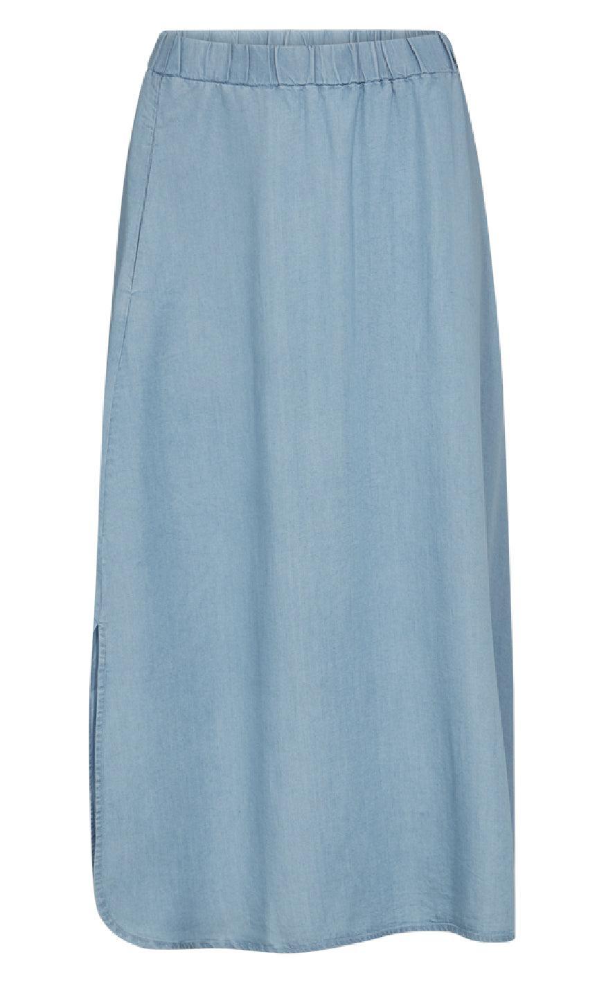 Freequent Nederdel - Carly - Light Blue Denim