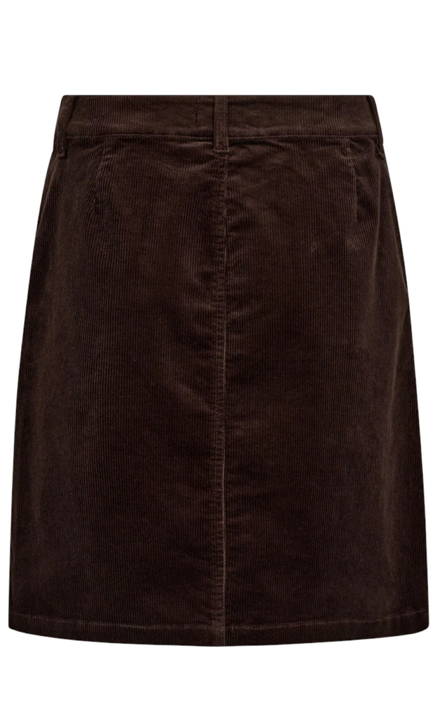 Freequent Nederdel - Cordy - Coffee Bean
