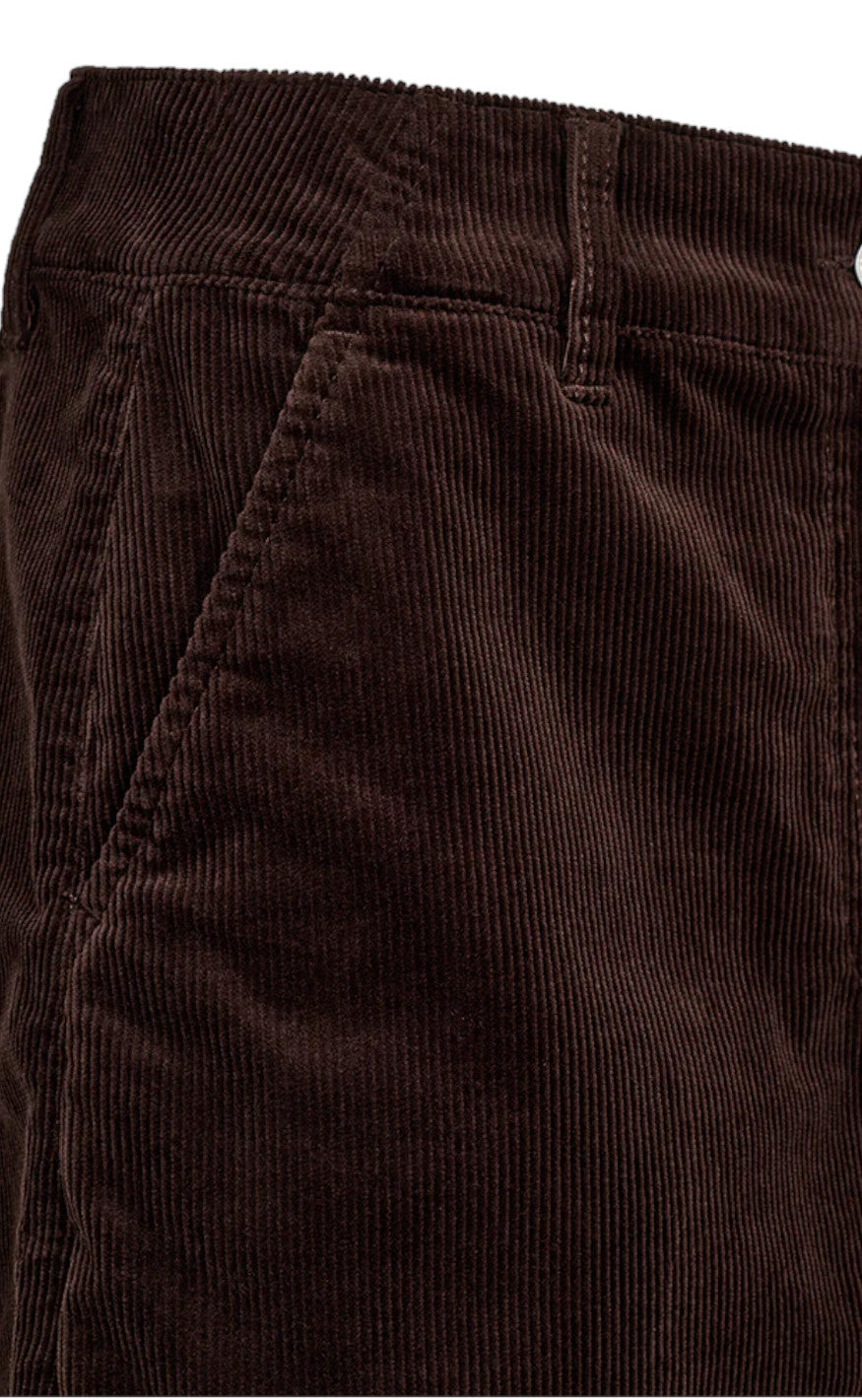 Freequent Nederdel - Cordy - Coffee Bean