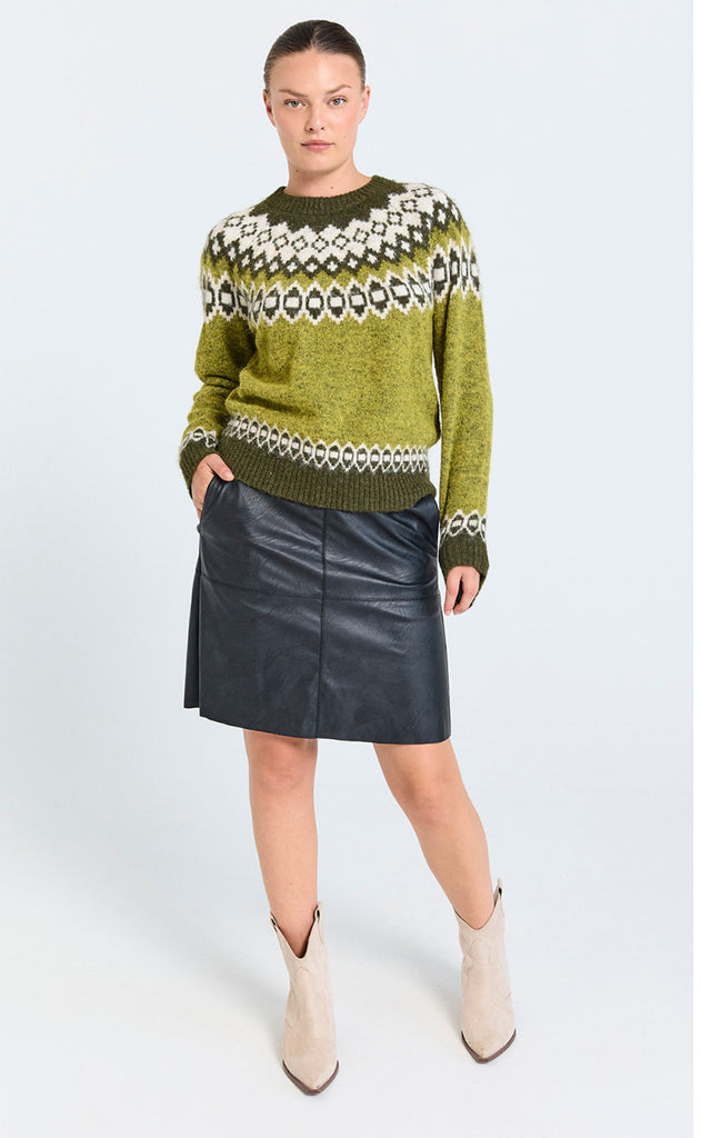 Freequent Nederdel - Harley - Black