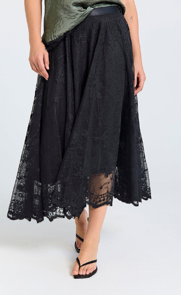 Freequent Nederdel - Lally - Black