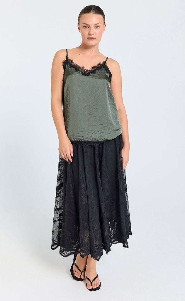 Freequent Nederdel - Lally - Black