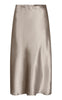 Freequent Nederdel - Satin - Desert Taupe Metallic