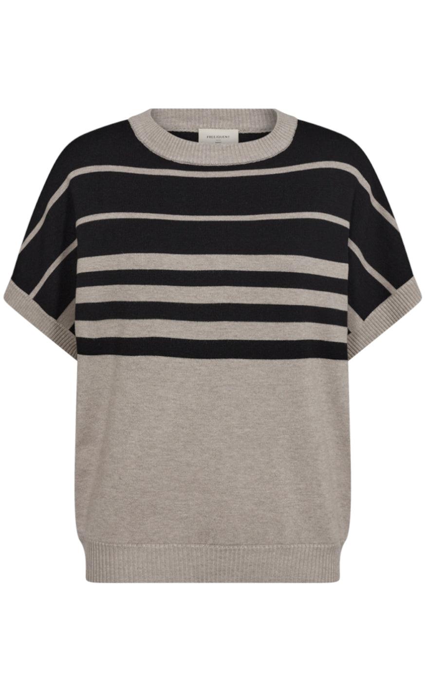 Freequent Pullover - Ani - Mushroom Mel W. Black