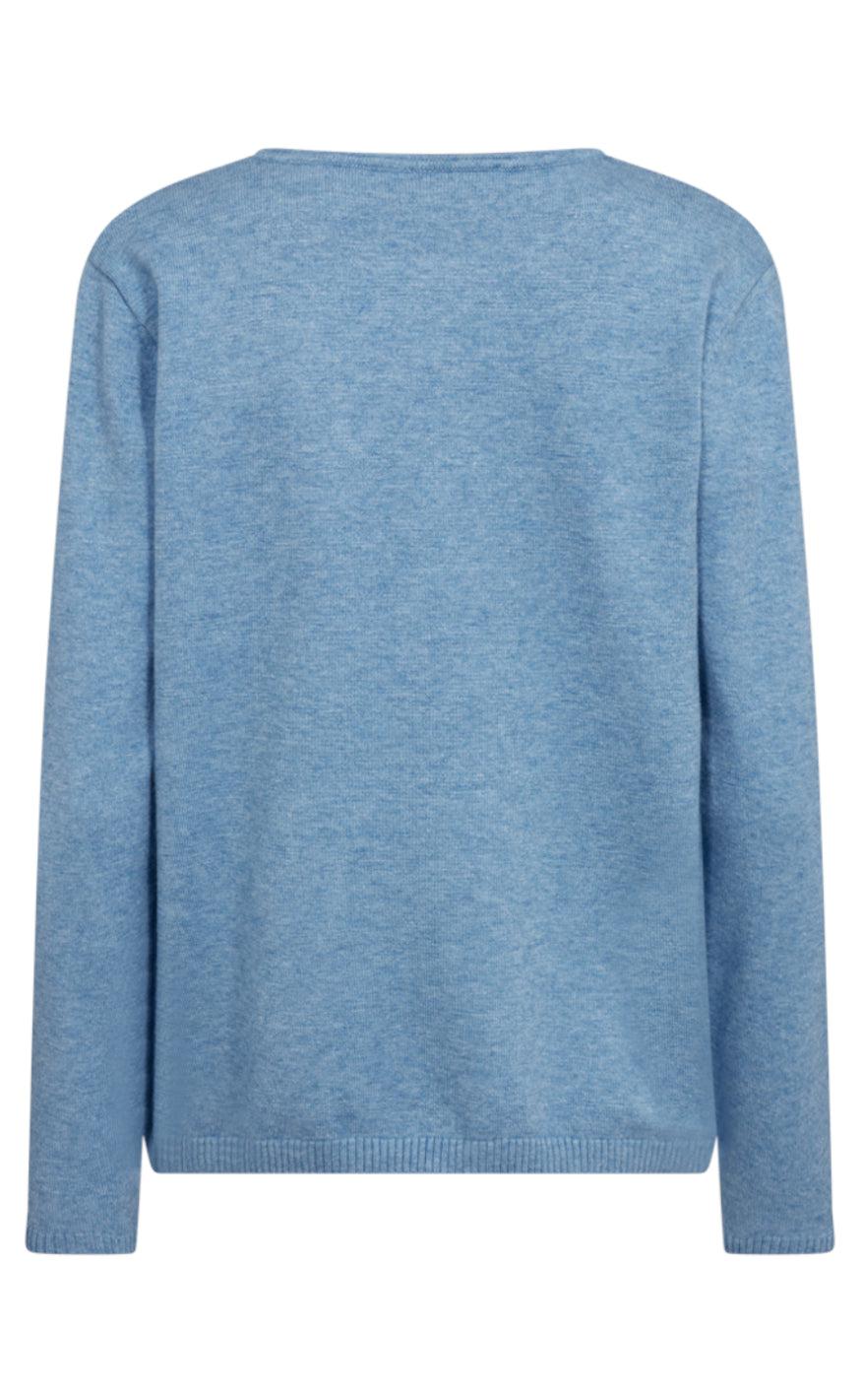 Freequent Pullover - Claura - Azure Blue Melange