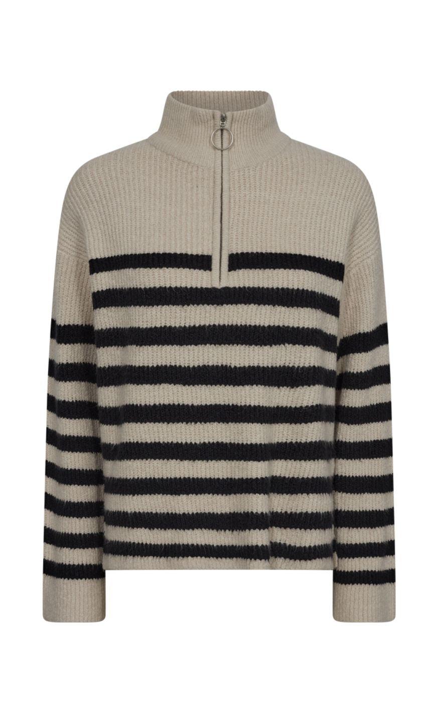 Freequent Pullover - Coxy - Moonbeam W. Black