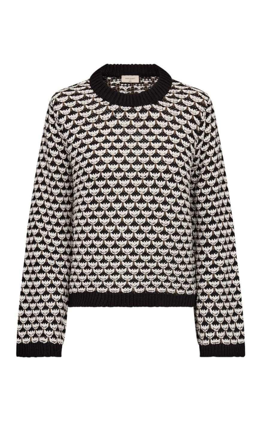 Freequent Pullover - Flippy - Black W. Off White