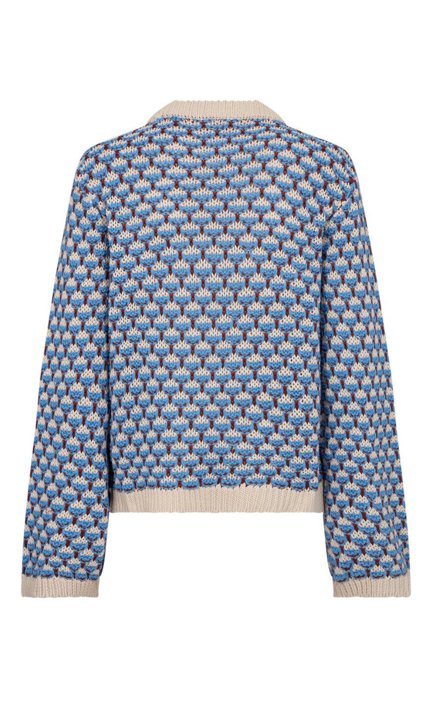 Freequent Pullover - Flippy - Moonbeam W. Azure Blue