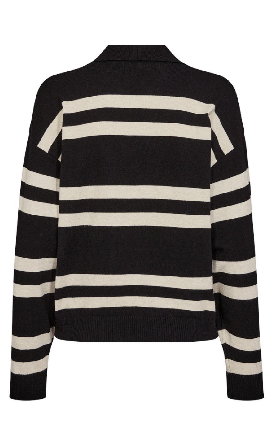 Freequent Pullover - Flow - Black w. Moonbeam Melange
