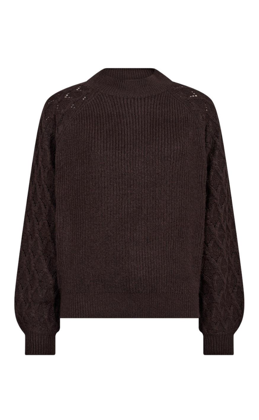 Freequent Pullover - Gabby - Coffee Bean Melange