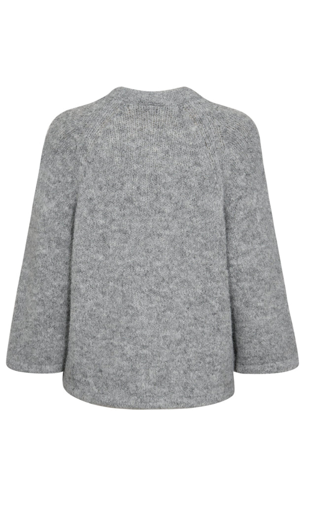 Freequent Pullover - Grslulu - Medium Grey Melange